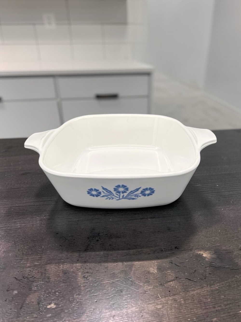 Corning Ware P-41 Blue Corn Flower Petite Pan Casserole Dish No Lid EUC USA Made